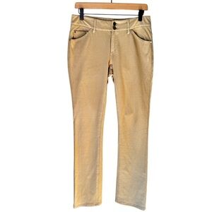 Etcetera Women’s Knit Pants Sz 4-Tan Mid Rise Slim Fit Casual